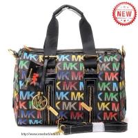 michael kors grayson logo groot zwart multicolor boekentassen Tas Amsterdam bmu2n473